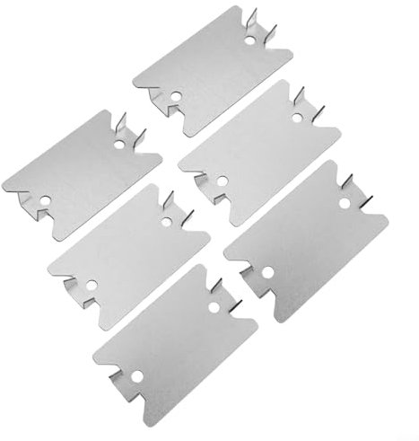 Placas protectoras para clavos, 50 placas de acero para proteger el cableado y la fontanería durante la perforación