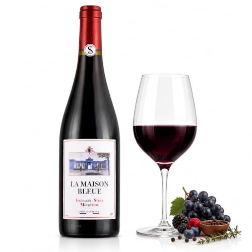 La Maison Bleue GSM | French Red Wine | Grenache Syrah Mourvèdre Blend | Smooth & Full-Bodied | 750ml | 14.5% ABV