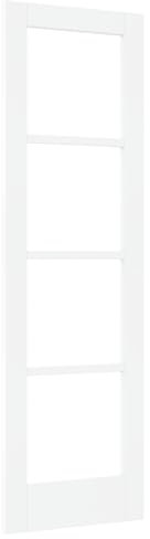 vidaXL Puerta Interior con Cristal ORKDAL Blanca 61x198,5x4 cm