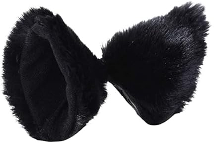 ROMISBABA 2 Stück Cosplay Haarspangen Katzenohren Schwarz Zierliche Party Haarnadeln für Mädchen Kostümaccessoires für Maskenball und Festival