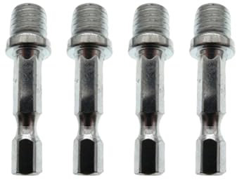 GZHXF M14 M10 Electric Drill Angle Grinder Connecting Rod Screw 14/10mm Thread Adapter Hexagon Rod Conversion Bar Chuck Connector Tool 1/2/4pcs