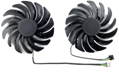 LFGOZSD For MSI for Radeon for RX6600 6600XT 6650XT 6700XT 6750XT MECH 2X Graphics Card Replacement Fan PLD10010S12HH(A pair of fans)
