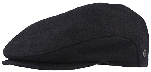 bugatti - Winter Schiebermütze | Flatcap | Schirmmütze mit Windstopper Membran & ausklappbarem Ohrenschutz – aus 100% Wolle