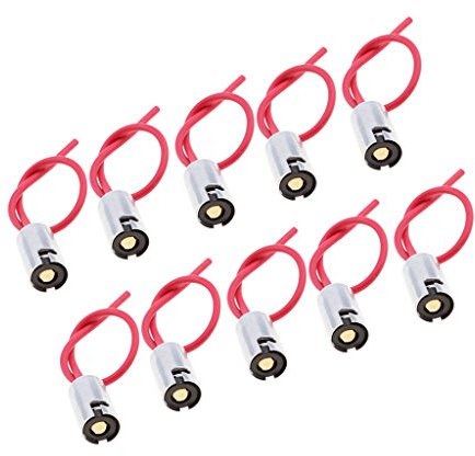 MagiDeal 10x BA9S Lumière Douille Ampoule Support Base Femelle Connecteur De Fil