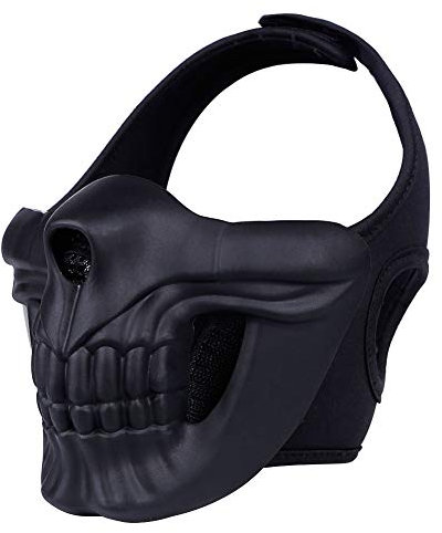 Huenco Tactique Airsoft Paintball Masque Camouflage Halloween Party Cosplay Demi Masque