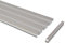 Flairdeco Rail de Rideau réversible 3 ou 4 Voies en Aluminium Gris argenté 360 cm (divisé en 3 x 120 cm)