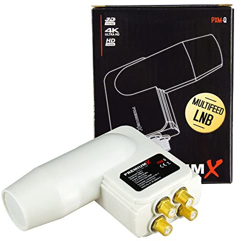 Premium X PXM-Q Quattro 3° Grad LNB für Multischalter Wetterschutz Multifeed LNB Rocket Slim schmal SAT