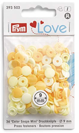 Prym - Prym Love Yellow (9mm) Press Fasteners - 1 Unit