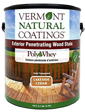 Vermont Natural Coatings PolyWhey Exterior Penetrating Stain - Lakeside Cedar - Gallon