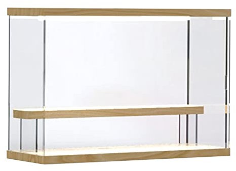 Sharplace Acryl Vitrine / Schaukasten für Modellautos, Figuren | 2/3/4 Schicht Verfügbar | Transparent - 2-Schicht