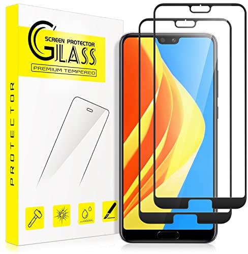 Ecenone Schutzfolie für Huawei P20 Pro, [2 Stück] 9H Härte, Anti Kratzen, Unterstützung für Fingerabdrucksensor, Blasenfrei, 3D gebogenes gehärtetes Displayschutz fur Huawei P20 Pro