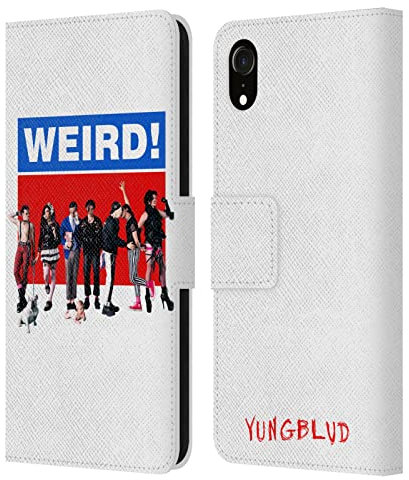 Head Case Designs Licenciado Oficialmente Yungblud ¡Raro! Gráficos Carcasa de Cuero Tipo Libro Compatible con Apple iPhone XR