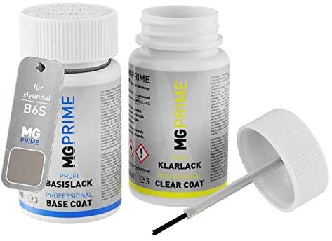 MG PRIME Peinture voiture kit de stylo retouche pour Hyundai B6S Silky Bronze Metallic/Metallic Copper de base de vernis de 50ml par flacon