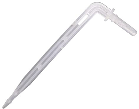EVANEM 25 Uds., Goteros De Flecha De Codo Transparente De 4/7mm, Emisor De Gota De Flexión De 11cm De Diámetro Exterior De 4mm, For Herramienta De Riego De Riego En Maceta De Jardín