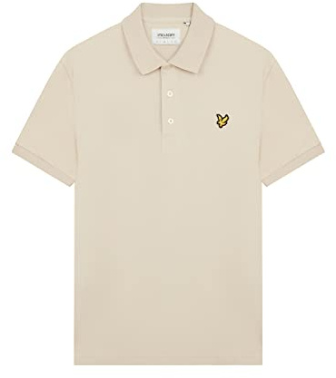 Lyle&Scott Uomo Plain Polo Shirt Sp400Vog Z745 Col Beige Beige/XL