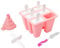 CUQOO Ice Lolly Moulds with Sticks – 6 Pack Cavity Reusable Silicone Mould for Popsicles, Ice Cream, Lollipops & Chocolate – BPA & Easy-Release Ice Lollies Maker for Kids & Adults