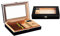 ATAAY Zigarren Humidor Zigarren Humidor, Zedernholz Klavierlack, transparentes Oberlicht, eingebauter Luftbefeuchter, ca. 20 Stöcke, Luftbefeuchter, Luftbefeuchter, warm und prall
