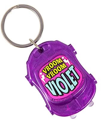History & Heraldry Personalised Keyring Twin Turbo Torch (Violet)