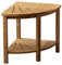 JIANCNGU Bambus-Eck-Duschhocker for Rasieren der Beine, Fußstütze, wasserdichter Badesitz mit Ablagefläche for Badezimmer in der Dusche, 2-stufiger Badezimmer-Duschhocker aus Holz(E)