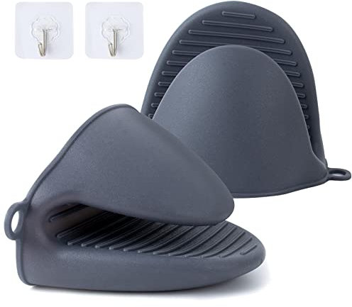 AWAVM silicone oven gloves Thicken Mini Oven Glove Heat Resistant Pinch Covers,Silicone Oven Mitts for Baking, Cooking, BBQ Grilling