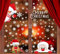 TRABIG 286 Piezas Pegatina de Ventana de Navidad Papá Noel Alce Linda Reutilizable, Decoración Navideña Pegatina de Copo de Nieve Doble Cara, Vinilos para Ventanas de Navidad para Tienda, Hogar