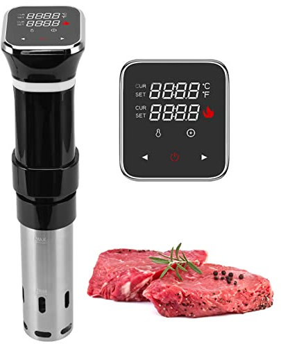Topyond Sous Vide Garer Stick,Sous-Vide-Maschinen,Halten Die Temperatur des Tauchzirkulationskochers Genau Aufrecht,Immersion Tauchzikulator,Bewahren Den Geschmack Und Die Feuchtigkeit,1100 W 20 L