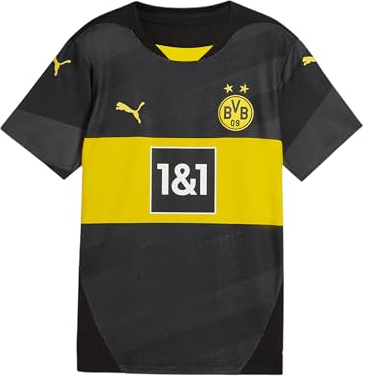 Puma Borussia Dortmund Auswärtstrikot 2024 2025 Sponsor Logo Kinder Gr 128