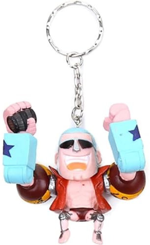 Distrigeek Franky Schlüsselanhänger 3D PVC Figur Anhänger für Damen Herren Originelle Geschenkidee, mehrfarbig, One size