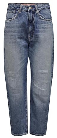 ONLY Damen Onlirvine Reg Relax Tape ANK DNM Cro Jeans