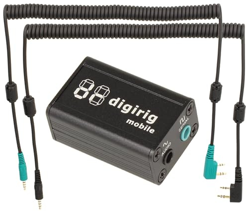 Minadax DIGIRIG Mobile KIT | Revolutionäres Digital-Interface für Amateurfunk, kompatibel mit Baofeng Kennwood Wouxun und andere HTs + Kabel Set - Logic Levels(Default)