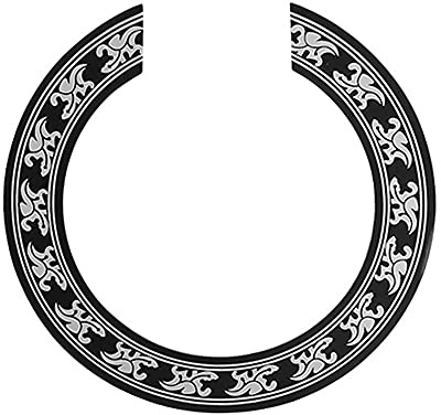 COMETX Rosette Gitarre Folk Gitarre Rosette Inlay Aufkleber Kreis Schallloch Dekorativer Aufkleber Zubehör Ersatz für 40-41 Zoll Gitarren