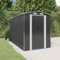 NITCA Geräteschuppen Gerätehaus Metall Anthrazit 192 x 357 x 223 cm Metallschuppen Gartenschuppen Gerätehäuser Fahrradunterstand Unterstand Garten Schuppen Verzinkter Stahl
