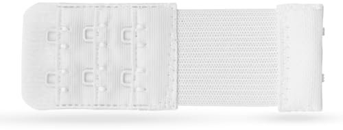 Pro Home BH Verlängerung, Flexible Erweiterung für BH's - Elastischer Bra Extender 3 Haken, Ösen - 9,5cm x 4,0cm - BH-Verlängerer