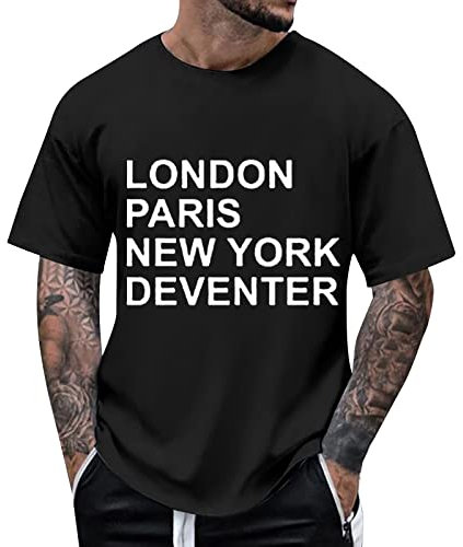 Tshirt Herren Sale T-Shirt mit Los Angeles Grafik Kreativen Buchstaben Vintage Drucken, T-Shirt Herren Herren-T-Shirt T Shirt V Ausschnitt Herren Gadgets für Männer