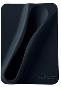 Lip Balm Phone Attachment, Silicone Material with Adhesive Back, Lip Product Holder for Silicone Phone Cases (Black)