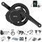 Bafang 36V 350W Mittelmotor BBS01B Ebike Umbausatz mit Akku 36V22,5Ah Gepäckträger und 8fun DPC18 9PAS Ebike Display, G340 Mittlerer Antriebsmotor für BB68mm Mountainbike Rennrad Pendlerfahrrad