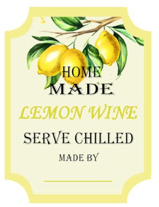 Besttile 18PCS Lemon Drink Labels; Beverage Stickers 2x3 inches Yellow Plastic Rectangular Labels for Bottles DIY Lemon Beverages Bottles