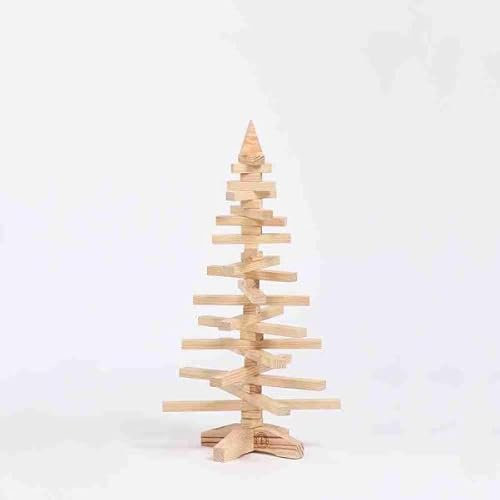 Sapin de Noël 90cm en Bois pin Naturel Massif 100% Français - Durable - Démontable