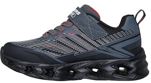 Skechers Vortex 2.0 Sneaker für Jungen, Schwarz/Dunkelgrau, 2.5 Little Kid