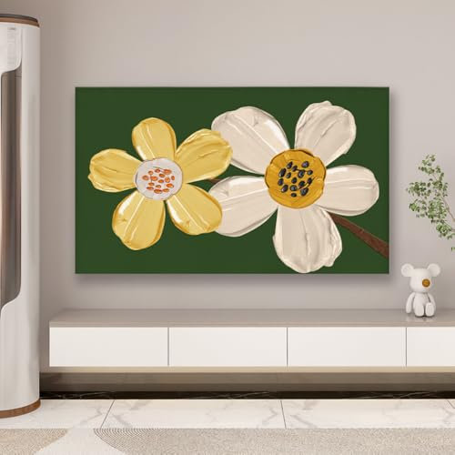 JANEMUA Cubierta para pantalla de TV todo incluido, protector de pantalla de TV elástico a prueba de polvo, universal para superficies curvadas/de escritorio, 40-45 pulgadas