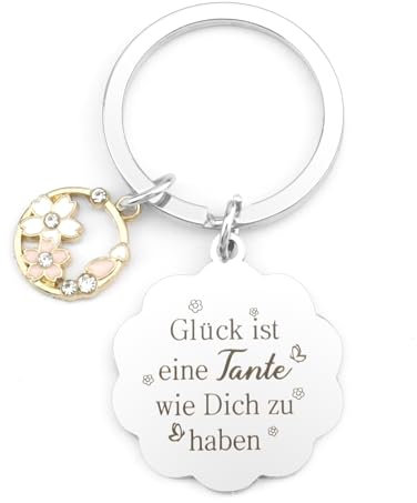 Wixelon Muttertag Geschenk,Tante Geschenk,Geschenk Tante,Beste Tante Geschenk,Geschenk für Tante,Geschenk Tante Geburtstag,Tante und Onkel Geschenk,Schlüsselanhänger Tante,Geschenk Tante Weihnachten