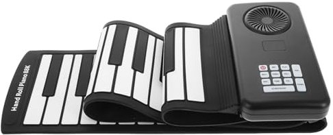 UPKOCH Piano Elettronico Pieghevole in Silicone Tastiera Portatile Con Per e Principianti Strumento Flessibile e