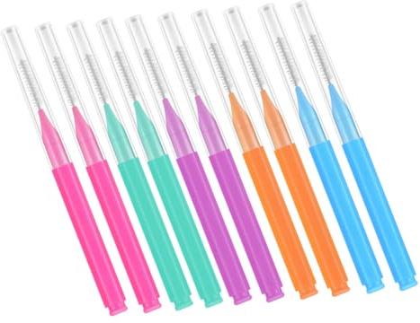 SHERCHPRY 50 Stück Interdentalbürsten Bunten Farben für Gründliche Zahnreinigung Langlebig für Altersgruppen Effektive Zahnpflege zwischen Zähnen