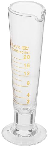 UTHCLO Glass Measuring Beaker Triangular Laboratory Cup for Precise Liquid Measurement in Science Experiments Clear Transparent Glass with Graduated Scale for Epoxy Paint and Medicine