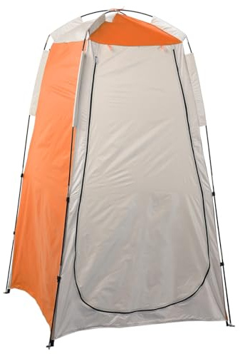 Aumotop Large Door Privacy Shelter Tent Portable Changing Room Sun Rain Shelter for Camping Photographing Blue & Grey (Orange & Grey)