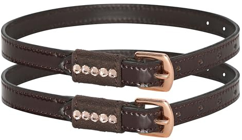 Imperial Riding Kids Sporenriemen IRH Walker Glam, mit Strass, 40,64 cm, Braun