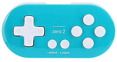 Ausla Mini Gamepad Bluetooth, Controller Wireless ABS Portatile 20g Design Tascabile 180mAh 8H Riproduzione X Ingresso Ingresso D per Telefono Cellulare PC MacOS Gaming (turchese)