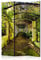 murando Raumteiler Pergola Natur Foto Paravent 135x172 cm einseitig auf Vlies-Leinwand Bedruckt Trennwand Spanische Wand Sichtschutz Raumtrenner c-C-0089-z-b
