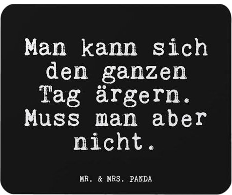 Mr. & Mrs. Panda Mauspad Man kann Sich den... - Geschenk, Mutter, Weisheiten, Spruch, PC Zubehör, Chef, Büroausstattung, Mama, Computer zubehör,