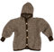 Cosilana Giacca con cappuccio in morbido pile di lana, 60% lana vergine kbT, 40% cotone (kbA), Melange marrone, 62-68